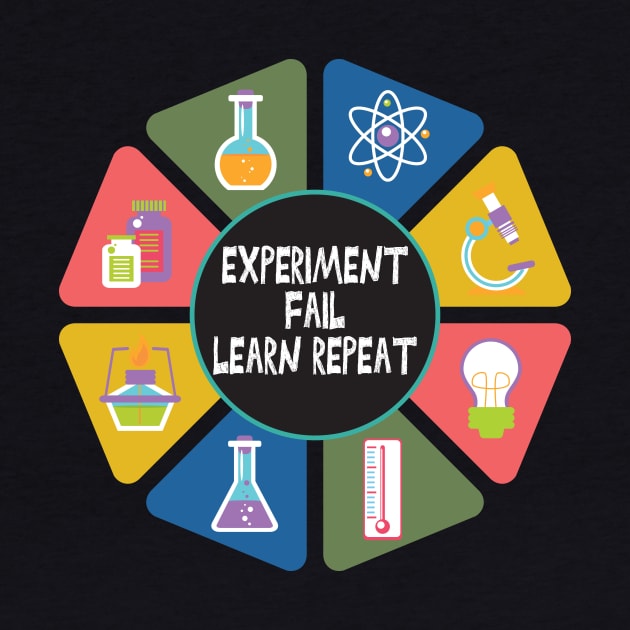 Experiment Fail Learn Repeat, March For Science Teacher Gift / Pro Science /Funny Science Gifts by wiixyou